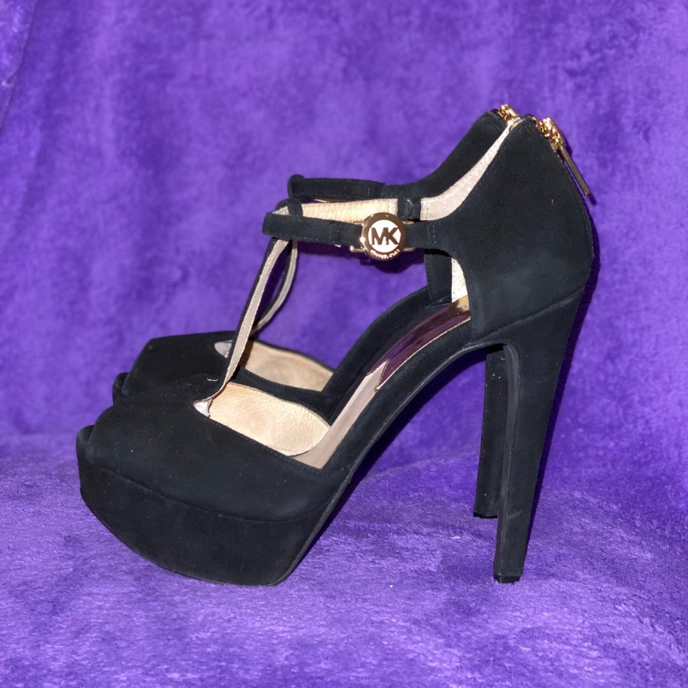 Michael Kors Suede T strap Heels